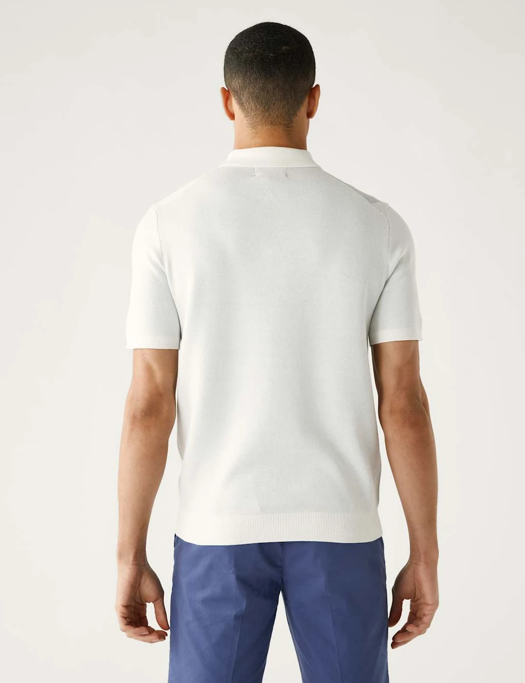 Cotton Rich Arygle Knitted Polo Shirt 5 Cotton Rich Arygle Knitted Polo Shirt - Image 5