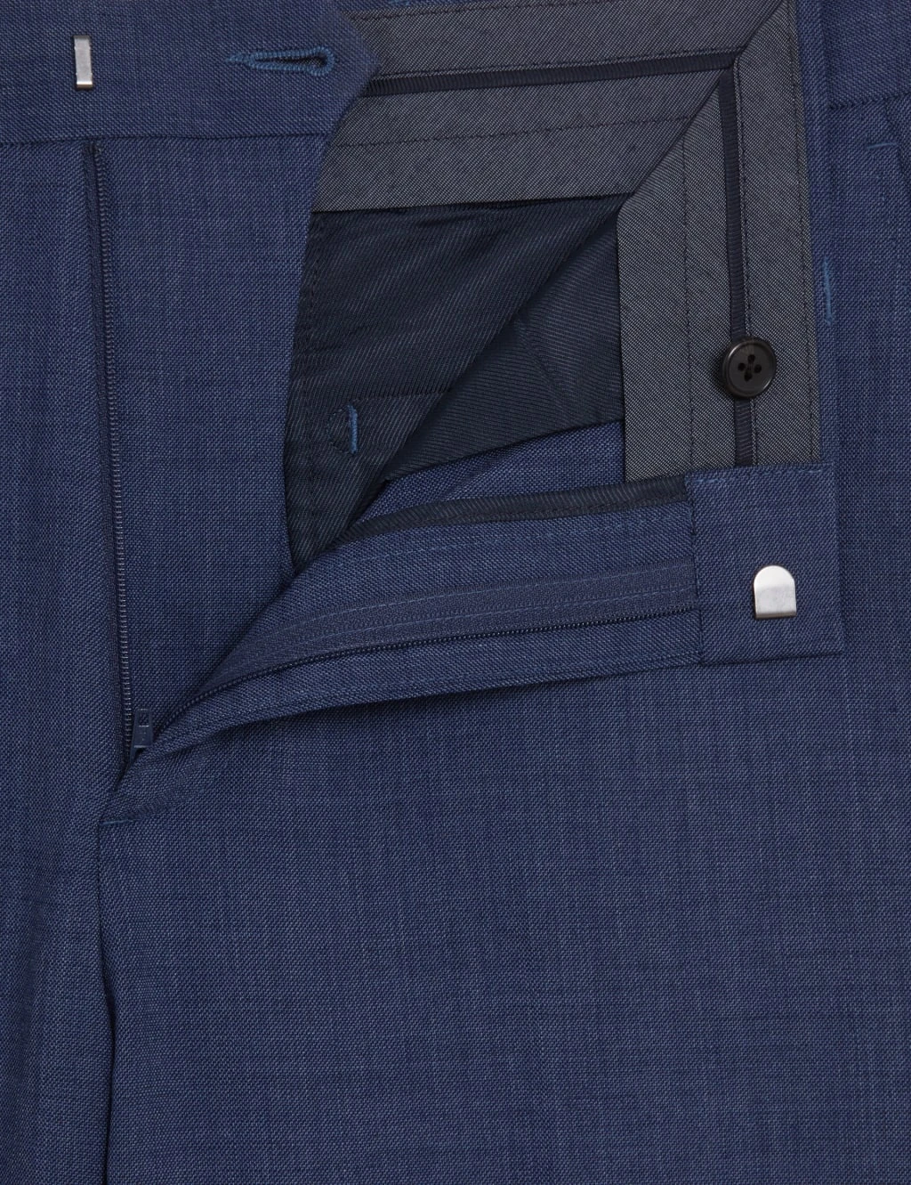 Slim Fit Wool Blend Trousers 6 Slim Fit Wool Blend Trousers - Image 6