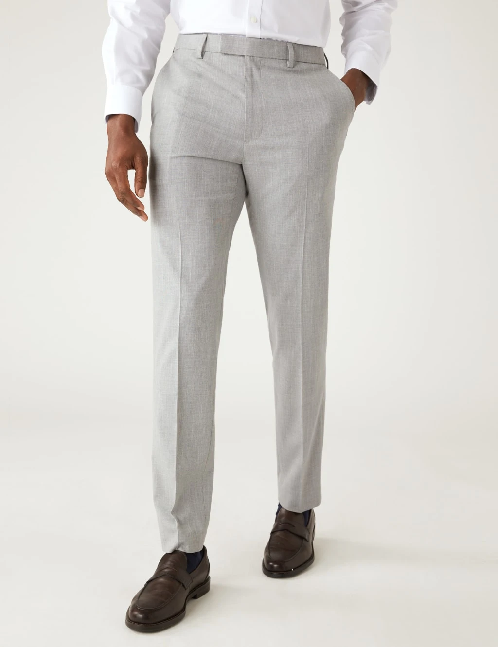 Textured Stretch Trousers 6 Textured Stretch Trousers - Image 6
