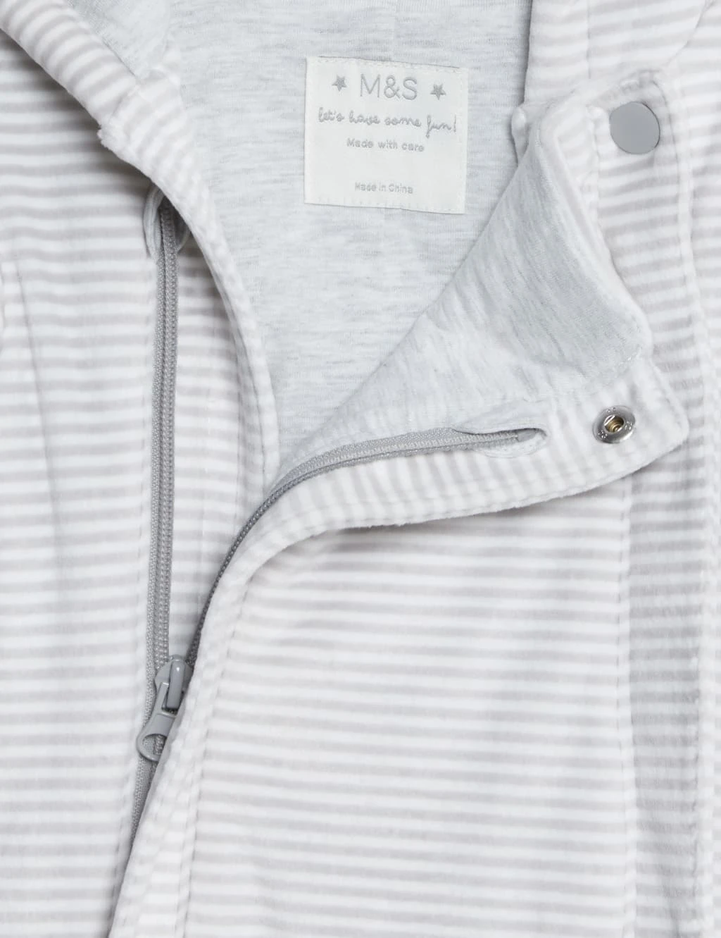 Velour Striped Pramsuit (0-12 Mths) 3 Velour Striped Pramsuit (0-12 Mths) - Image 3