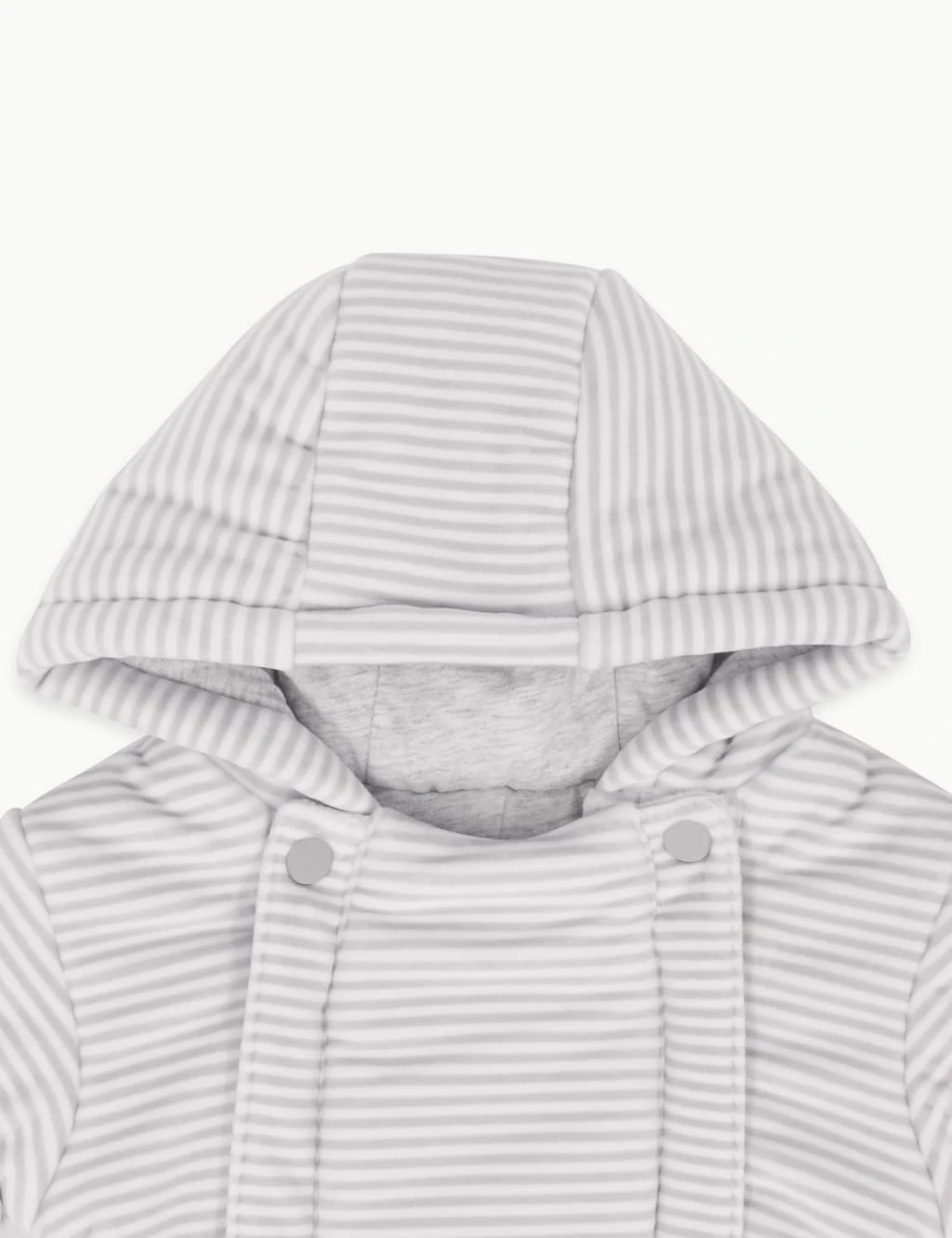 Velour Striped Pramsuit (0-12 Mths) 4 Velour Striped Pramsuit (0-12 Mths) - Image 4