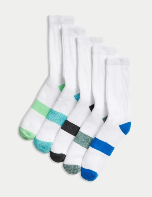 5pk Cotton Rich Sports Socks