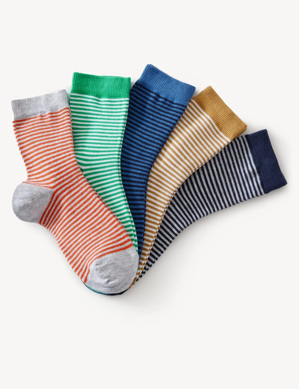 5pk Cotton Rich Striped Socks 1 5pk Cotton Rich Striped Socks