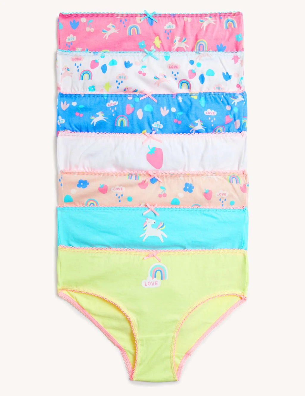 7pk Pure Cotton Unicorn Knickers (18 Mths - 12 Yrs) 1 7pk Pure Cotton Unicorn Knickers (18 Mths - 12 Yrs)