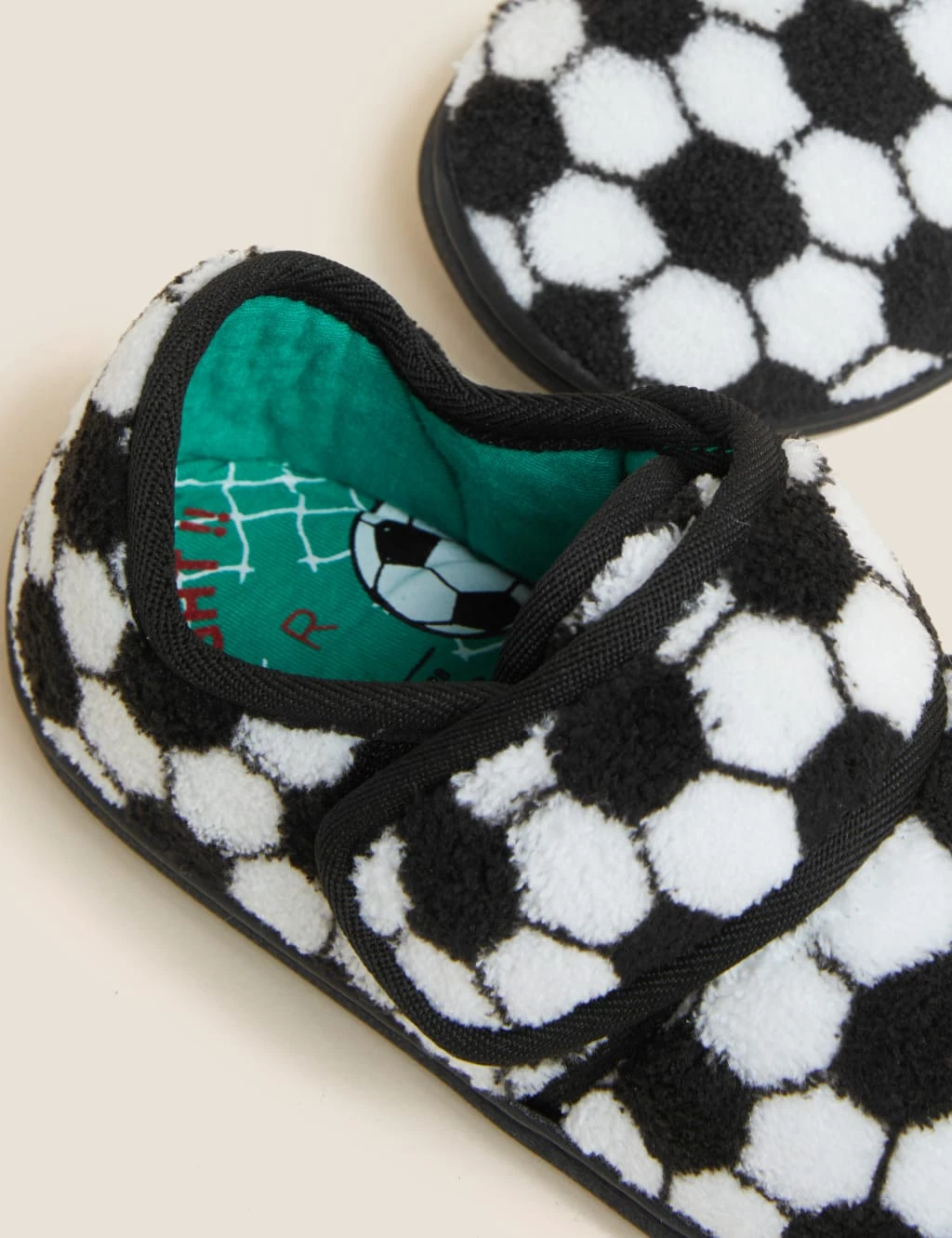 Kids' Riptape Football Slippers (3 Small - 12 Small) 3 Kids' Riptape Football Slippers (3 Small - 12 Small) - Image 3