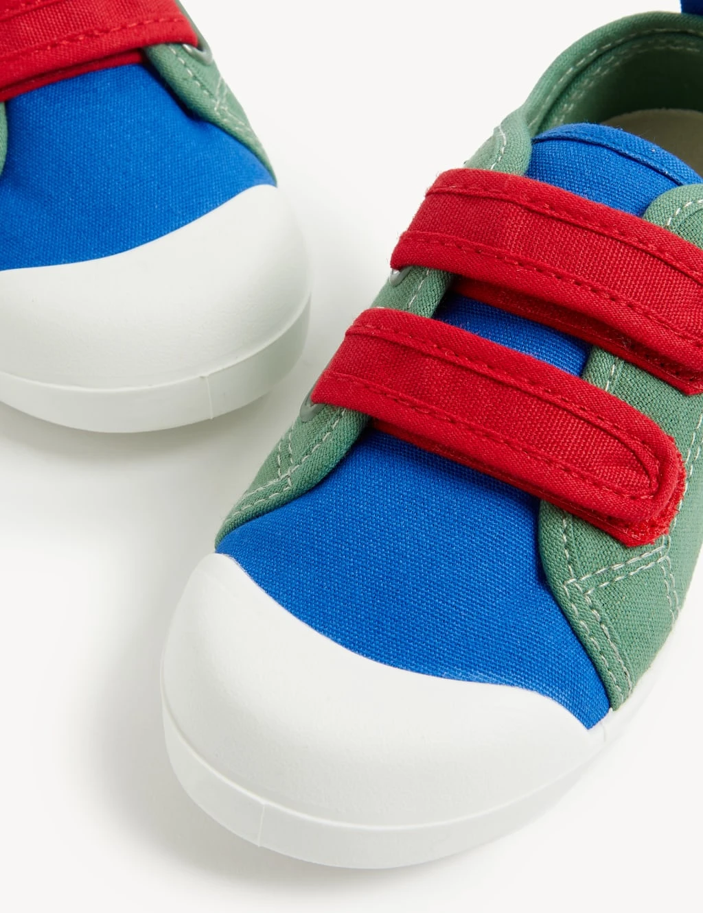 Kids' Colour Block Riptape Pumps (4 Small - 2 Large) 3 Kids' Colour Block Riptape Pumps (4 Small - 2 Large) - Image 3