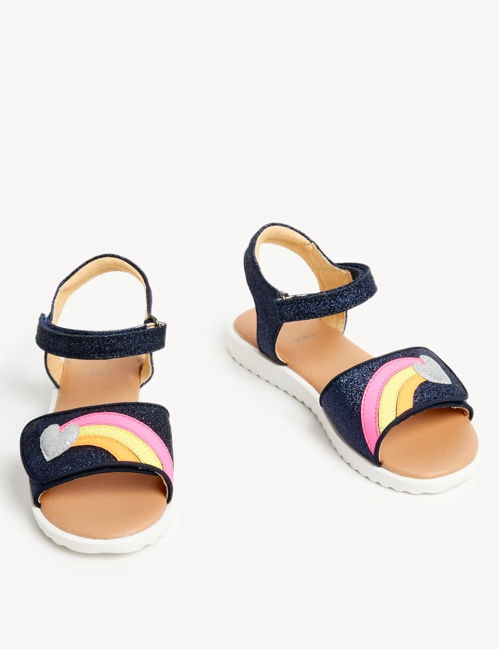 Kids' Riptape Glitter Sandals (4 Small - 13 Small) 2 Kids' Riptape Glitter Sandals (4 Small - 13 Small) - Image 2