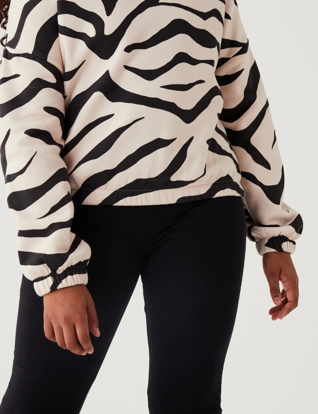 Cotton Rich Zebra Print Sweatshirt (6-16 Yrs) 3 Cotton Rich Zebra Print Sweatshirt (6-16 Yrs) - Image 3