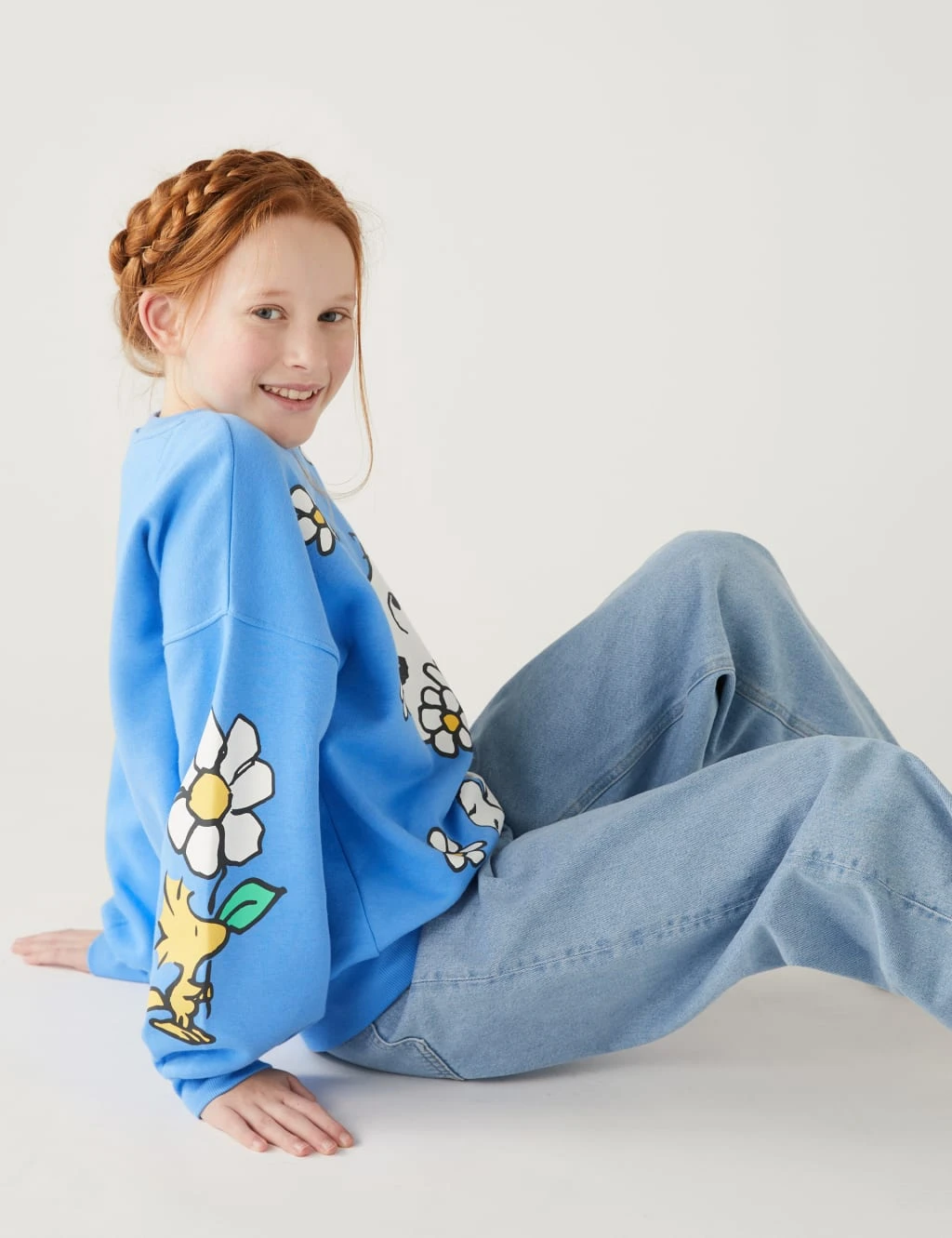 Cotton Rich Snoopy™ Sweatshirt (6-16 Yrs) 3 Cotton Rich Snoopy™ Sweatshirt (6-16 Yrs) - Image 3
