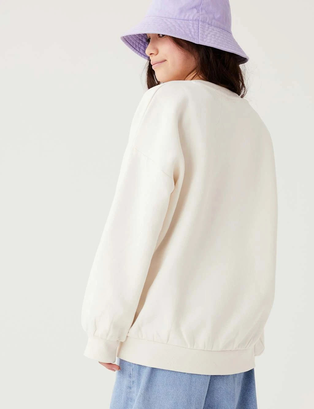 Cotton Rich Slogan Sweatshirt (6-16 Yrs) 4 Cotton Rich Slogan Sweatshirt (6-16 Yrs) - Image 4