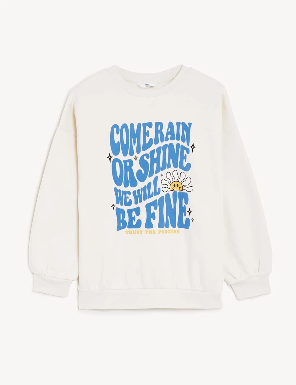 Cotton Rich Slogan Sweatshirt (6-16 Yrs) 2 Cotton Rich Slogan Sweatshirt (6-16 Yrs) - Image 2
