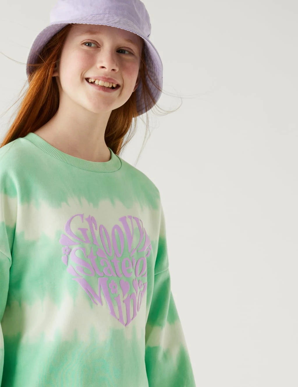 Cotton Rich Tie Dye Sweatshirt (6-16 Yrs) 1 Cotton Rich Tie Dye Sweatshirt (6-16 Yrs)