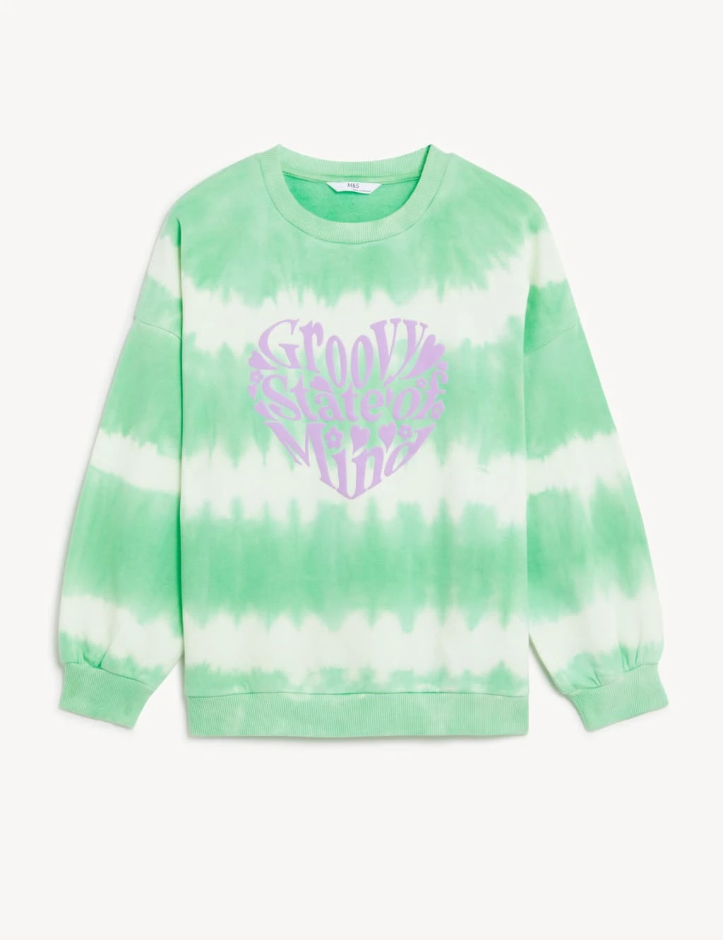 Cotton Rich Tie Dye Sweatshirt (6-16 Yrs) 2 Cotton Rich Tie Dye Sweatshirt (6-16 Yrs) - Image 2