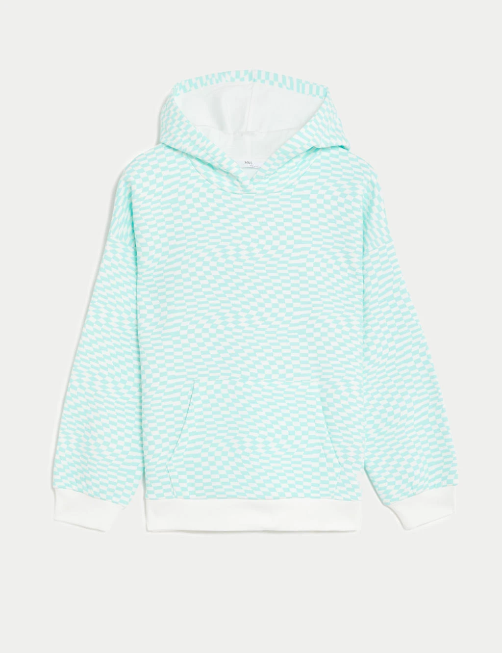 Cotton Checkerboard Hoodie (6-16 Yrs) 1 Cotton Checkerboard Hoodie (6-16 Yrs)