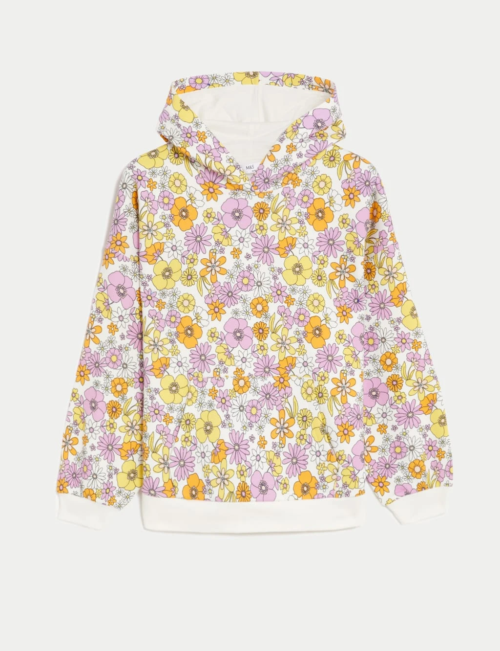 Cotton Floral Hoodie (6-16 Yrs) 1 Cotton Floral Hoodie (6-16 Yrs)