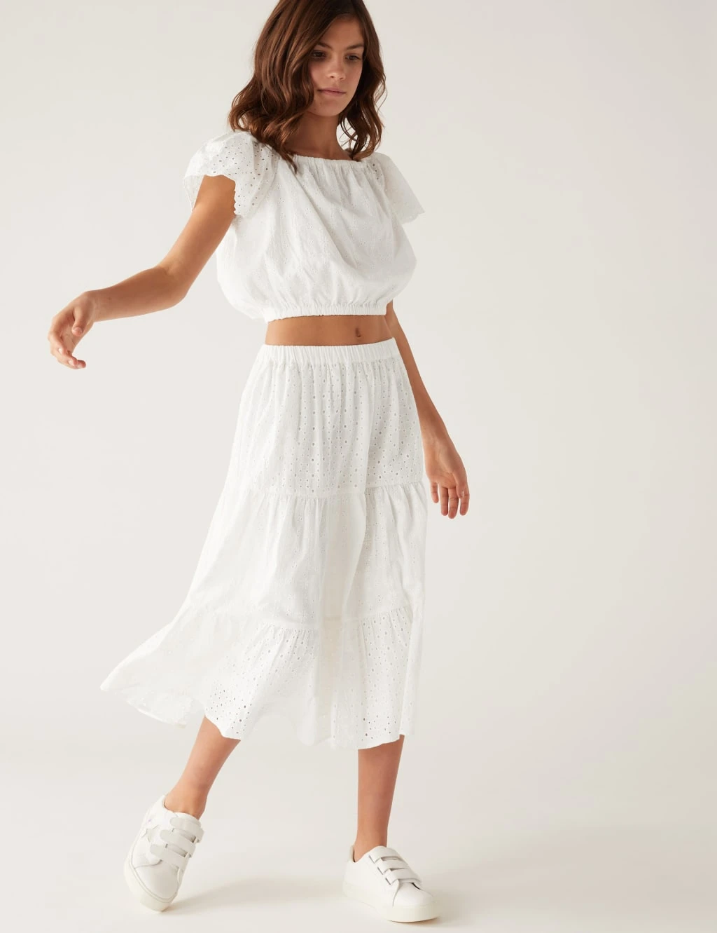 Pure Cotton Top & Skirt Outfit (6-16 Yrs) 3 Pure Cotton Top & Skirt Outfit (6-16 Yrs) - Image 3