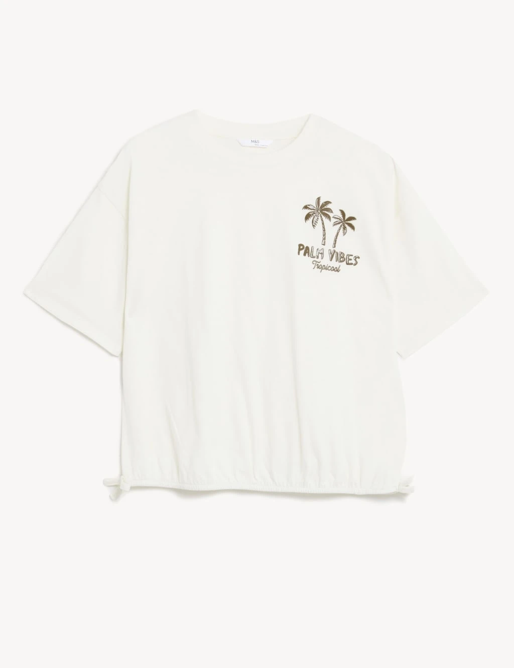 Pure Cotton Palm Graphic T-Shirt (6-16 Yrs) 2 Pure Cotton Palm Graphic T-Shirt (6-16 Yrs) - Image 2