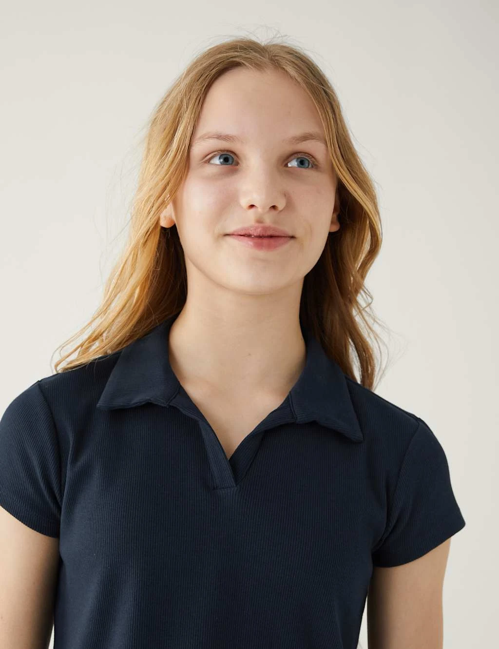 Cotton Rich Ribbed T-Shirt (6-16 Yrs) 3 Cotton Rich Ribbed T-Shirt (6-16 Yrs) - Image 3