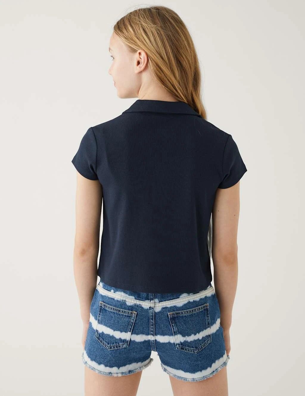 Cotton Rich Ribbed T-Shirt (6-16 Yrs) 4 Cotton Rich Ribbed T-Shirt (6-16 Yrs) - Image 4