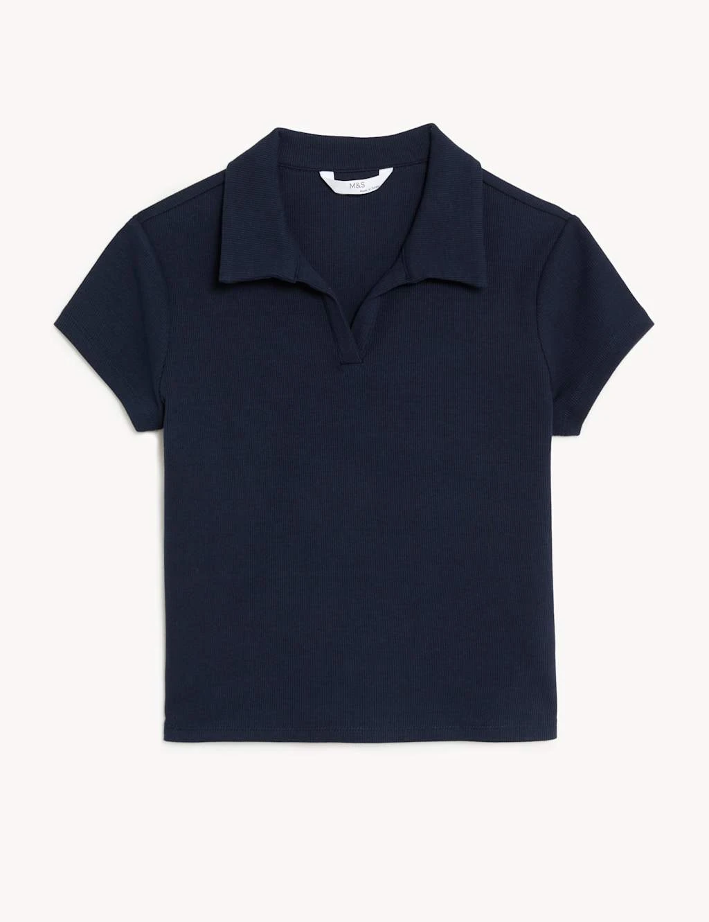 Cotton Rich Ribbed T-Shirt (6-16 Yrs) 2 Cotton Rich Ribbed T-Shirt (6-16 Yrs) - Image 2