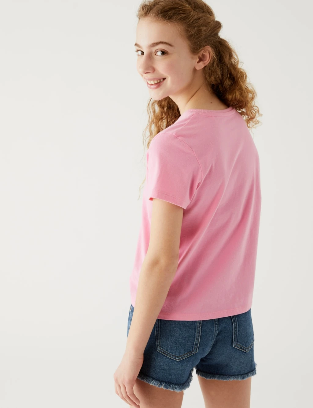 4pk Pure Cotton Floral & Plain (6-16 Yrs) 3 4pk Pure Cotton Floral & Plain (6-16 Yrs) - Image 3