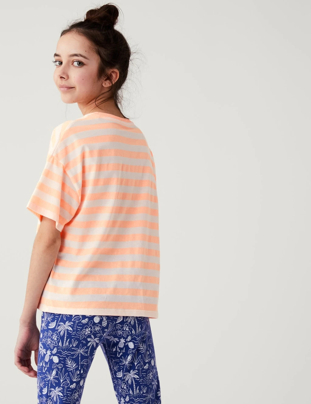 No Brand Cotton Rich Striped T-Shirt (6-16 Yrs) 4 No Brand Cotton Rich Striped T-Shirt (6-16 Yrs) - Image 4