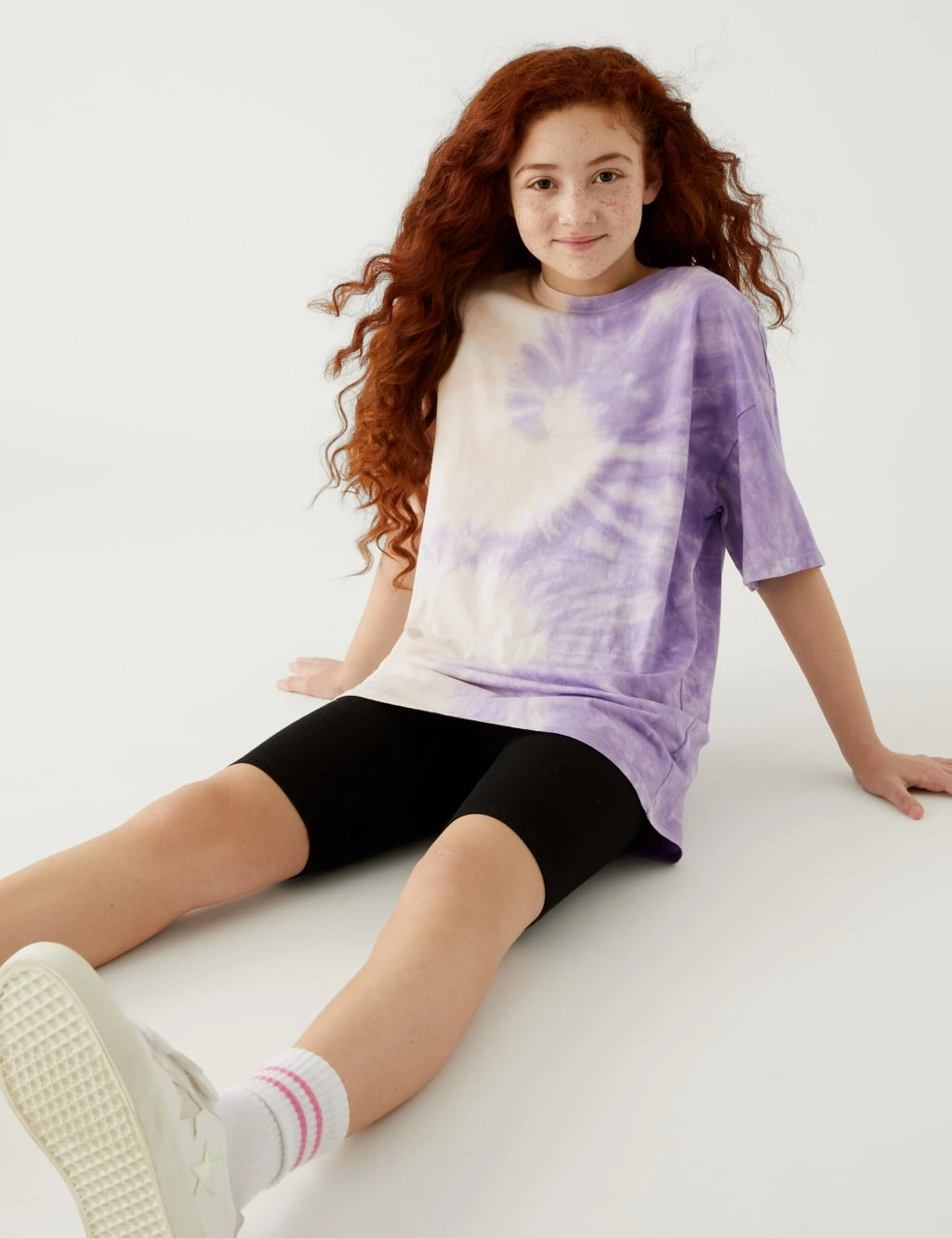 No Brand Pure Cotton Tie Dye T-Shirt (6-16 Yrs) 1 No Brand Pure Cotton Tie Dye T-Shirt (6-16 Yrs)