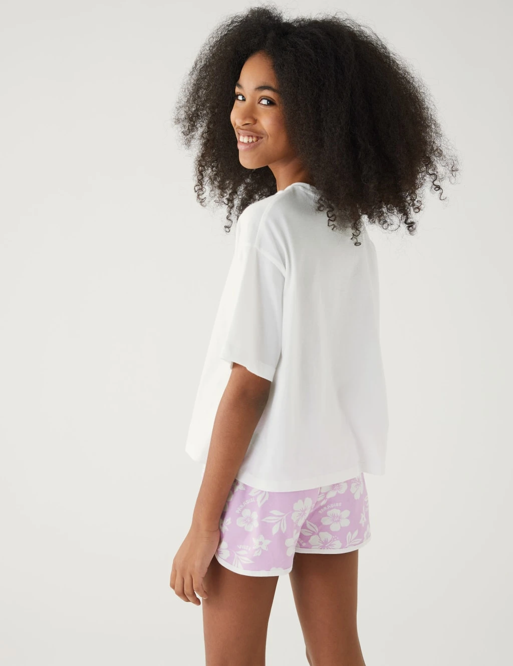 Pure Cotton Floral Slogan T-Shirt (6-16 Yrs) 4 Pure Cotton Floral Slogan T-Shirt (6-16 Yrs) - Image 4