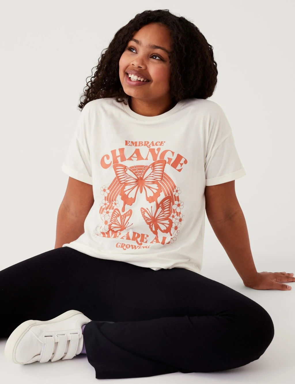 Pure Cotton Butterfly T-Shirt (6-16 Yrs) 1 Pure Cotton Butterfly T-Shirt (6-16 Yrs)