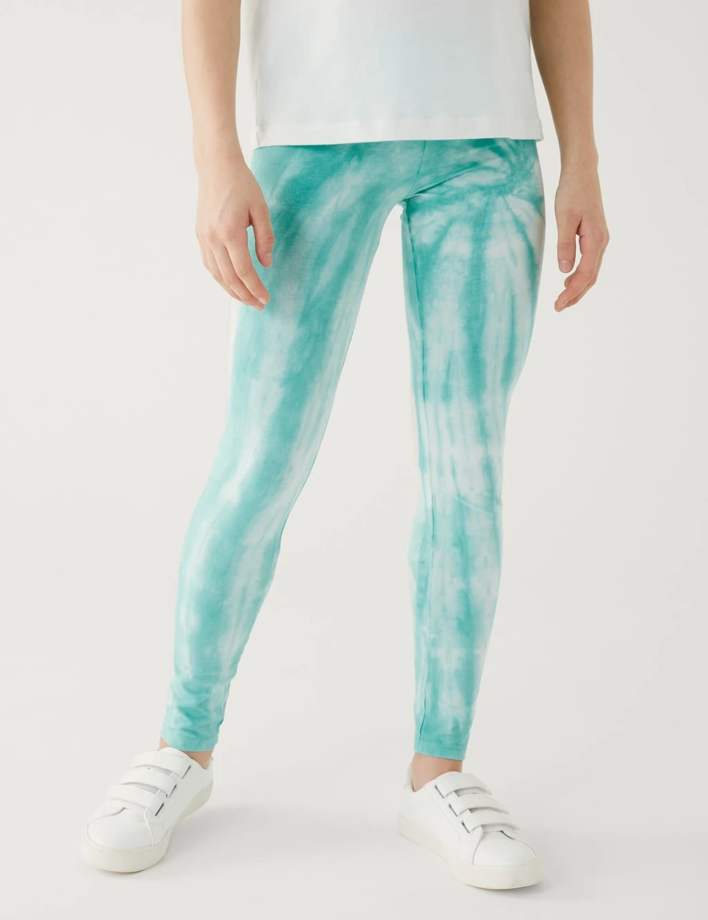 Cotton Rich Tie Dye Leggings (6-16 Yrs) 3 Cotton Rich Tie Dye Leggings (6-16 Yrs) - Image 3