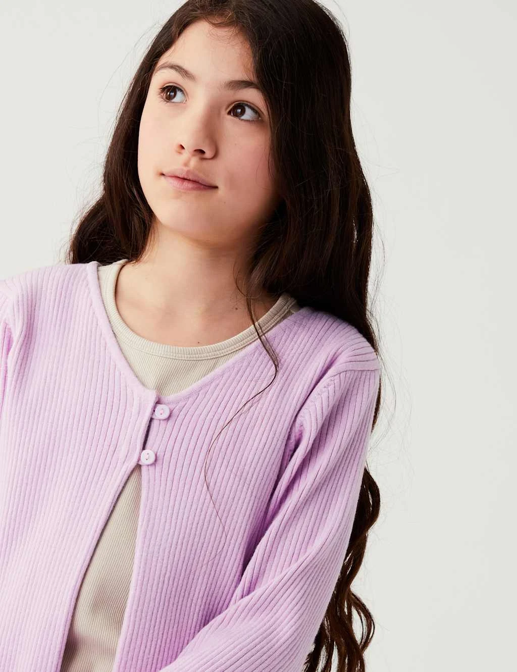 Ribbed Cardigan (6-16 Yrs) 3 Ribbed Cardigan (6-16 Yrs) - Image 3