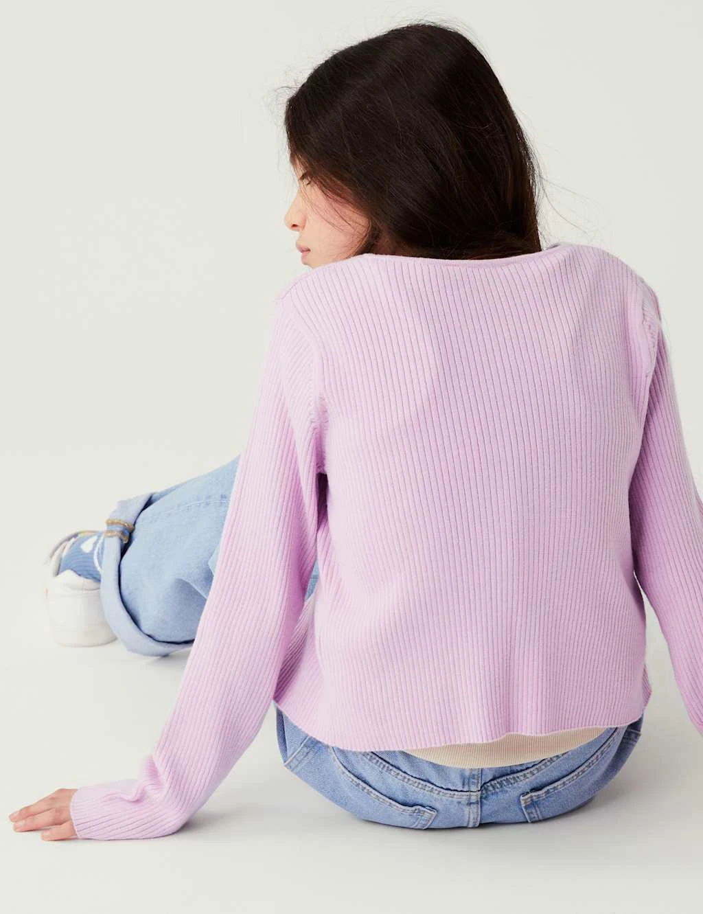 Ribbed Cardigan (6-16 Yrs) 4 Ribbed Cardigan (6-16 Yrs) - Image 4