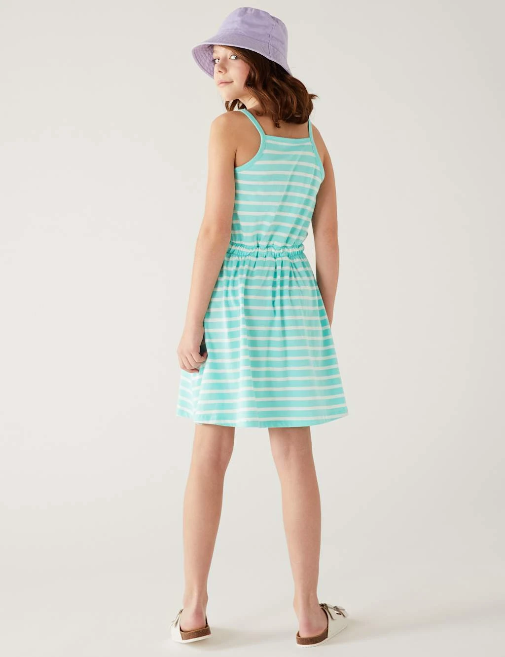 Pure Cotton Striped Dress (6-16 Yrs) 4 Pure Cotton Striped Dress (6-16 Yrs) - Image 4