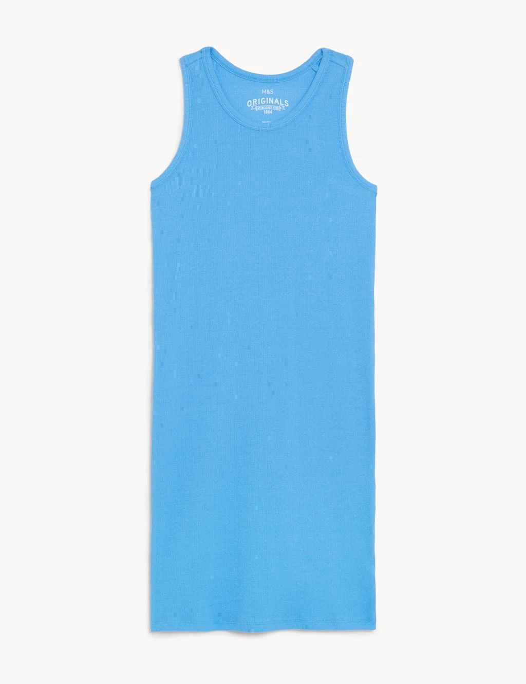 Cotton Rich Ribbed Dress (6-16 Yrs) 2 Cotton Rich Ribbed Dress (6-16 Yrs) - Image 2