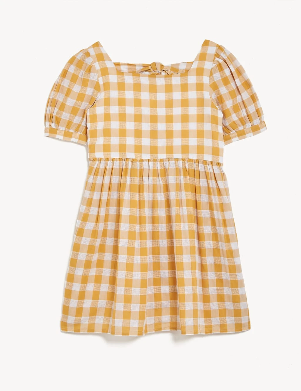Pure Cotton Checked Dress (6-16 Yrs) 2 Pure Cotton Checked Dress (6-16 Yrs) - Image 2