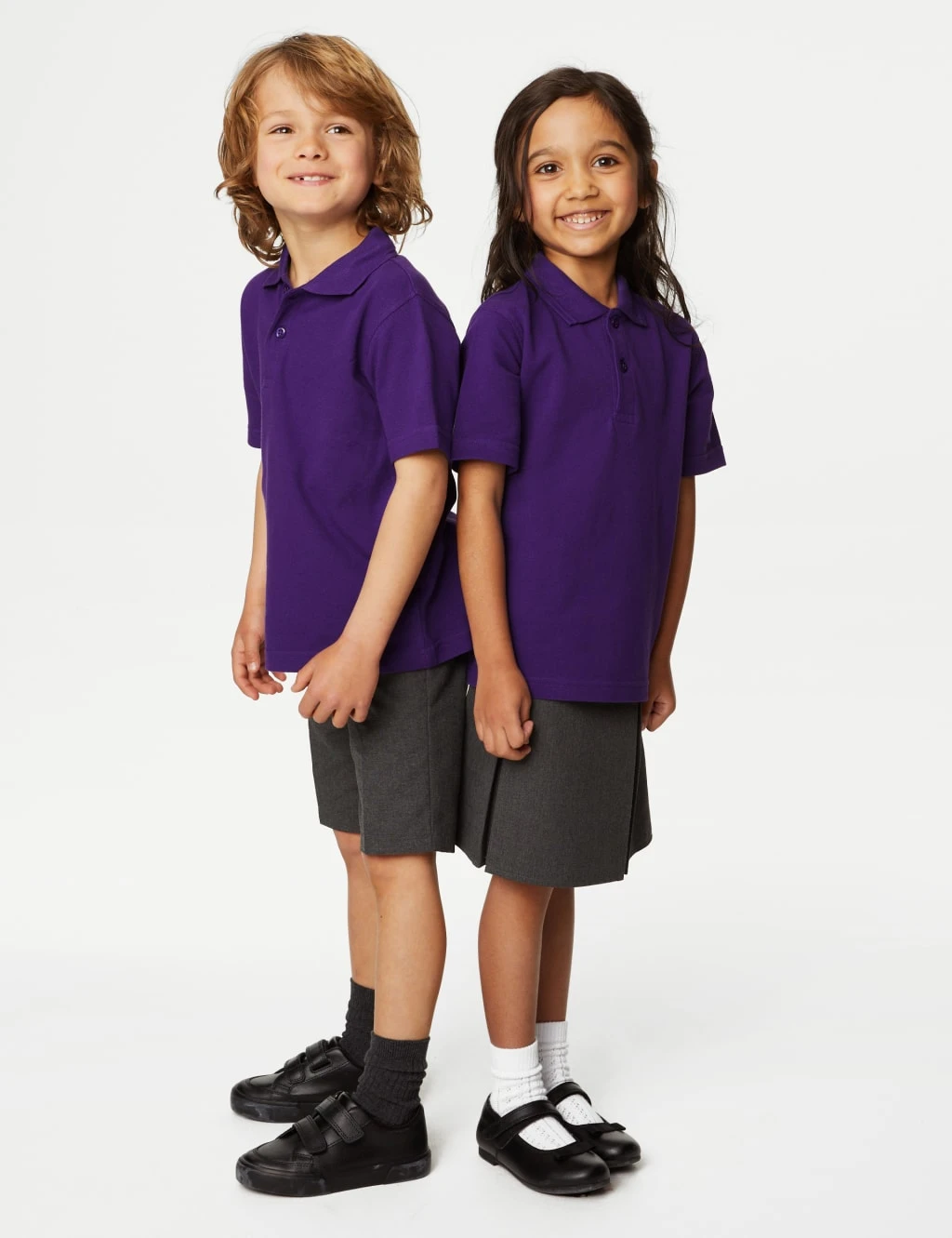 Unisex Pure Cotton School Polo Shirt (2-18 Yrs) 3 Unisex Pure Cotton School Polo Shirt (2-18 Yrs) - Image 3