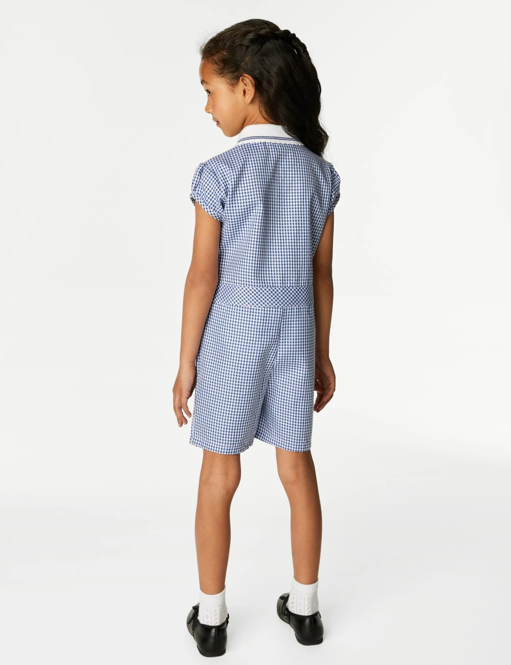 Girls' Gingham School Playsuit (2-14 Yrs) 4 Girls' Gingham School Playsuit (2-14 Yrs) - Image 4