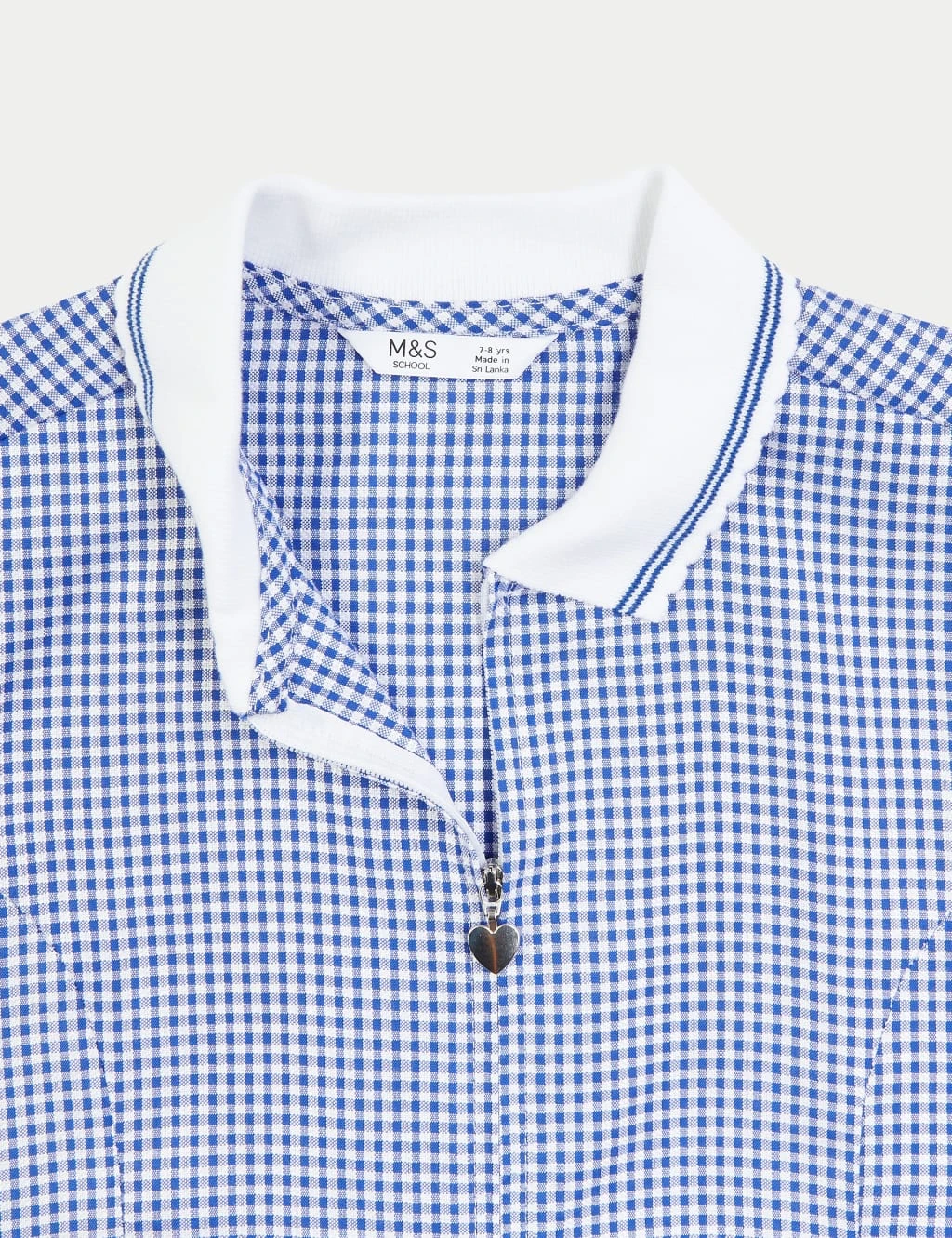 Girls' Gingham School Playsuit (2-14 Yrs) 5 Girls' Gingham School Playsuit (2-14 Yrs) - Image 5