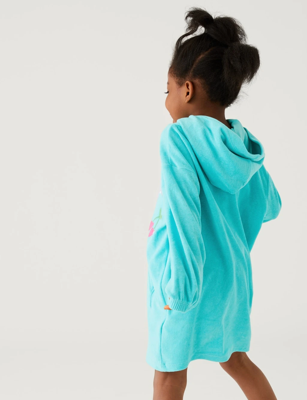 Cotton Rich Towelling Dolphin Hoodie (2-8 Yrs) 4 Cotton Rich Towelling Dolphin Hoodie (2-8 Yrs) - Image 4