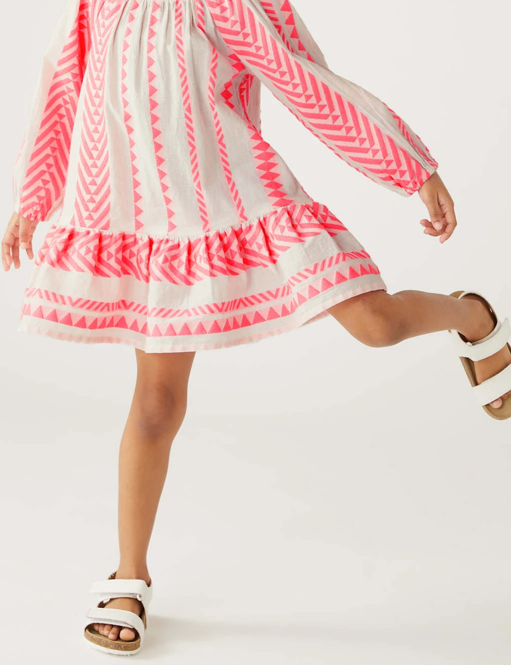 Cotton Rich Embroidered Dress (2-10 Yrs) 5 Cotton Rich Embroidered Dress (2-10 Yrs) - Image 5