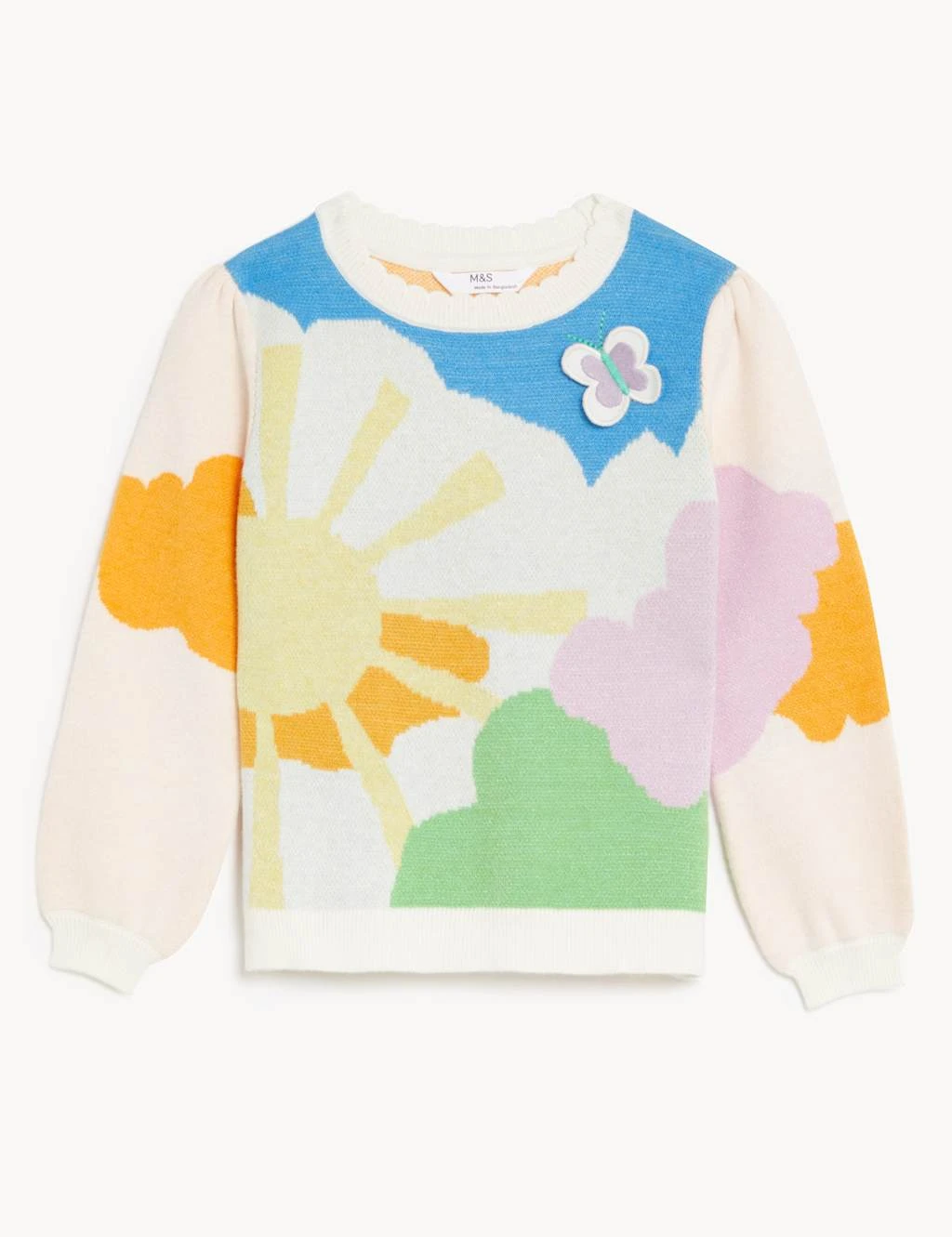 Knitted Patterned Jumper (2-8 Yrs) 2 Knitted Patterned Jumper (2-8 Yrs) - Image 2