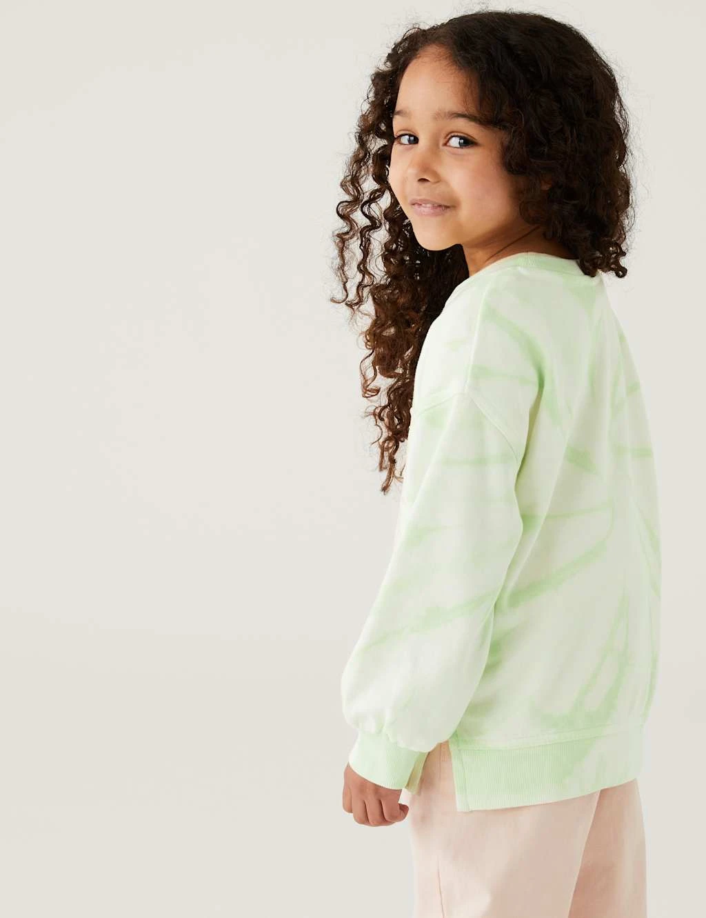 Cotton Rich Butterfly Tie Dye Sweatshirt (2-8 Yrs) 4 Cotton Rich Butterfly Tie Dye Sweatshirt (2-8 Yrs) - Image 4