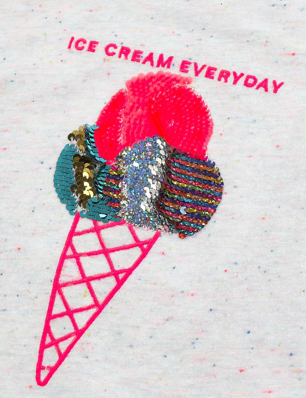 No Brand Reversible Sequin Ice Cream T-shirt (2-7 Yrs) 5 No Brand Reversible Sequin Ice Cream T-shirt (2-7 Yrs) - Image 5