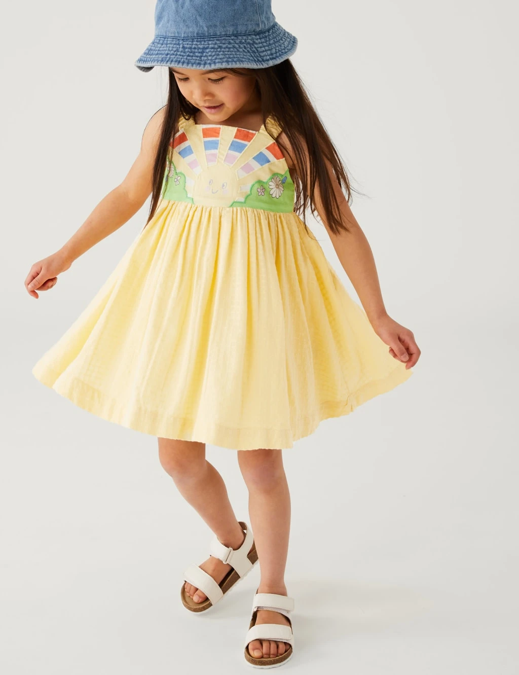 Pure Cotton Sunshine Dress (2-8 Yrs) 3 Pure Cotton Sunshine Dress (2-8 Yrs) - Image 3