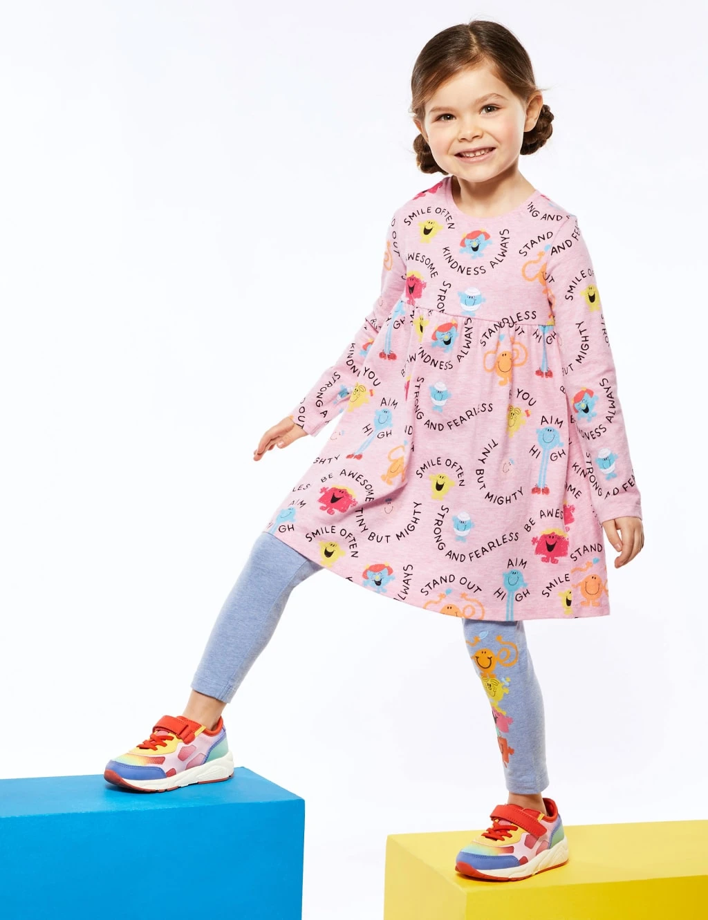 No Brand Pure Cotton Mr Men™ Little Miss™ Dress (2-7 Yrs) 1 No Brand Pure Cotton Mr Men™ Little Miss™ Dress (2-7 Yrs)