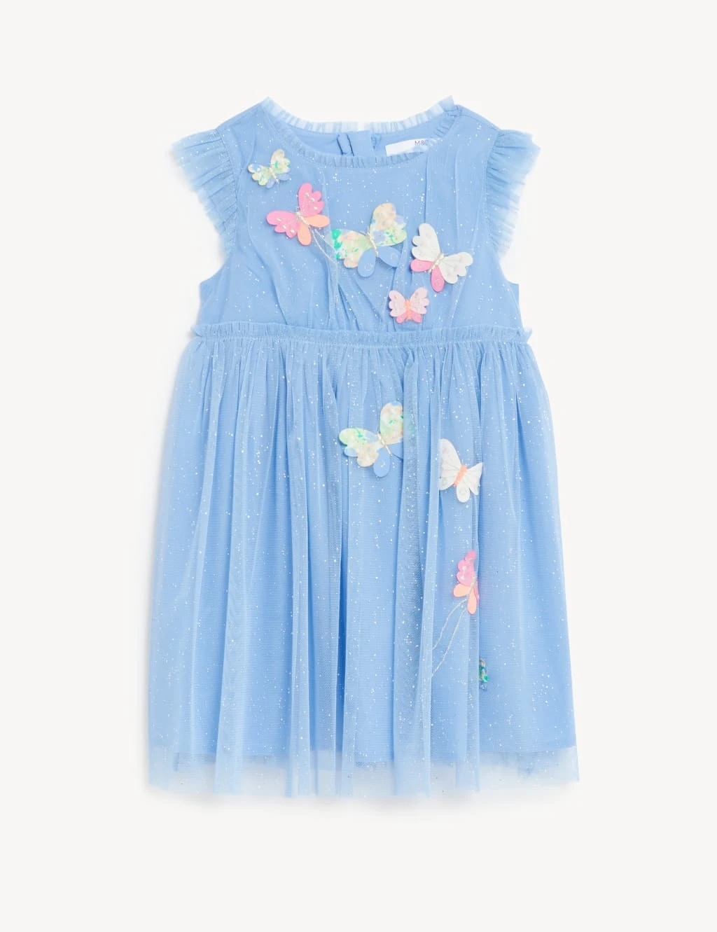 Butterfly Applique Tulle Dress (2-8 Yrs) 2 Butterfly Applique Tulle Dress (2-8 Yrs) - Image 2