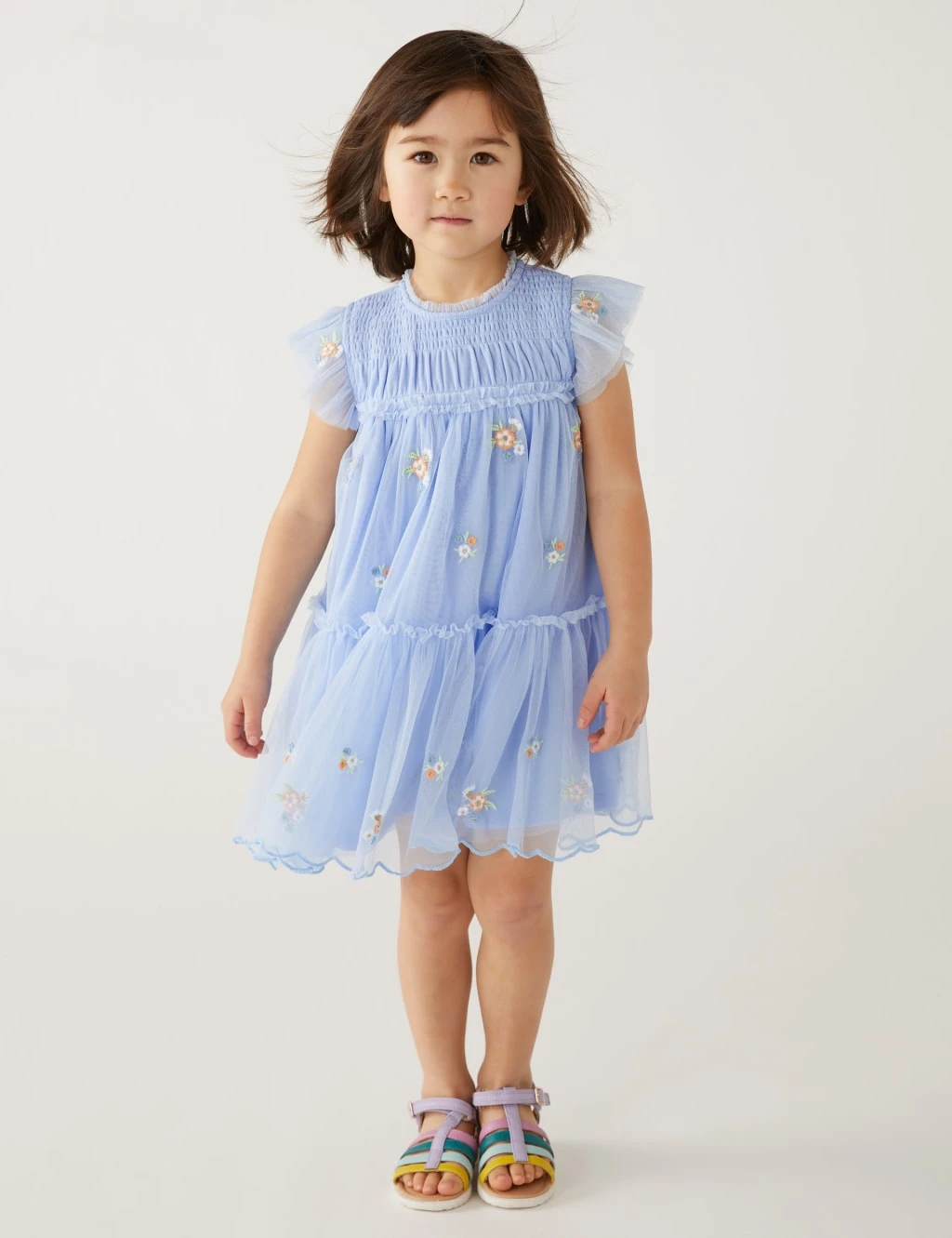 Floral Embroidered Dress (2-8 Yrs) 1 Floral Embroidered Dress (2-8 Yrs)