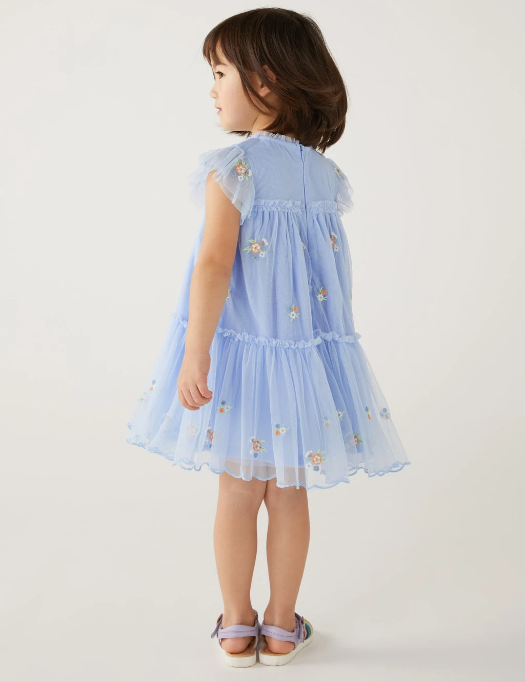 Floral Embroidered Dress (2-8 Yrs) 4 Floral Embroidered Dress (2-8 Yrs) - Image 4