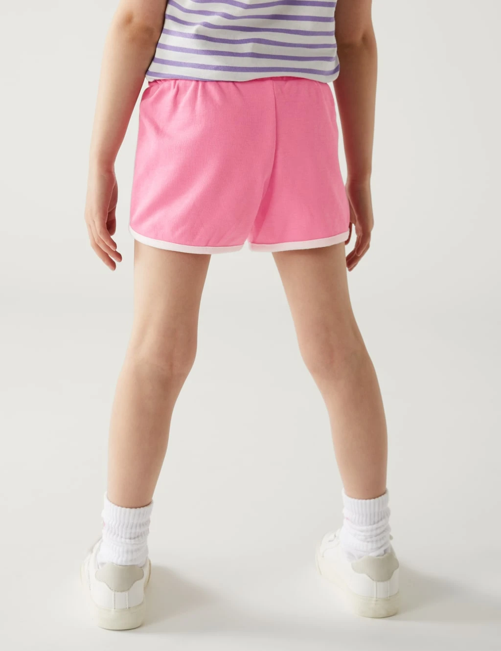 Pure Cotton Side Stripe Floral Shorts (2-8 Yrs) 5 Pure Cotton Side Stripe Floral Shorts (2-8 Yrs) - Image 5