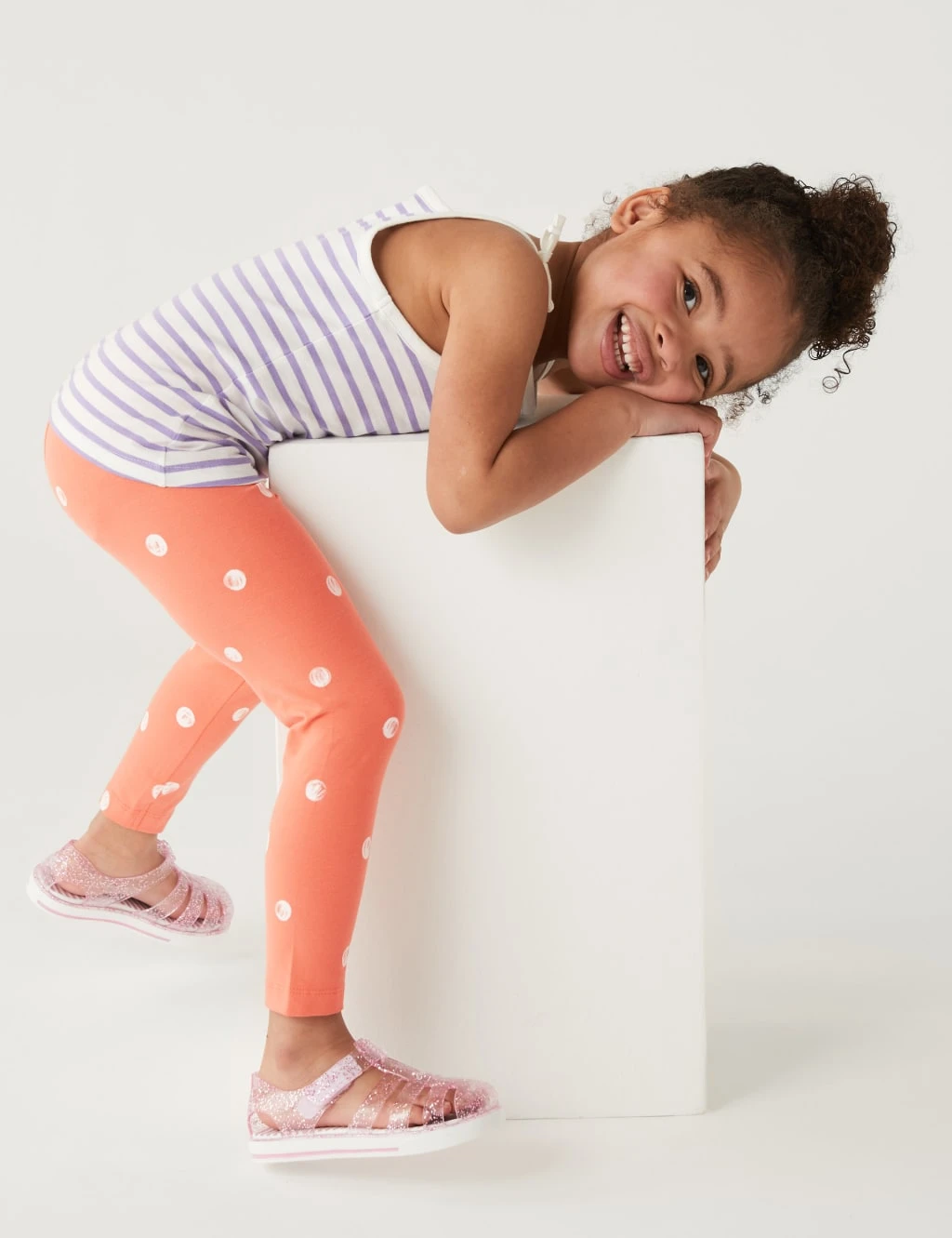 Cotton Rich Spotted Leggings (2-8 Yrs) 1 Cotton Rich Spotted Leggings (2-8 Yrs)